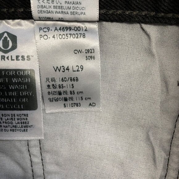 LEVI'S JEANS 501 HIGH RISE MOM JEANS 80'S STYLE SIZE 34 X 29 100% COTTON TAPERED - Picture 13 of 16